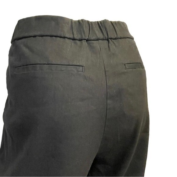 J. Jill Stretch Linen Blend Ankle Cuffed Pull On Pants in Black Size S - Picture 4 of 9